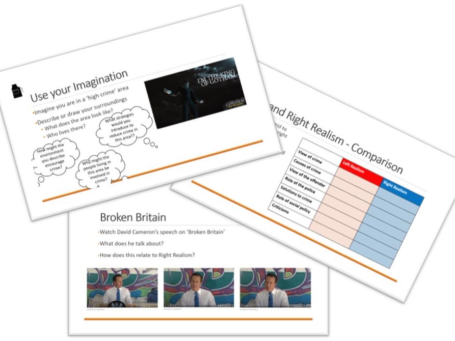 Sociology - Crime and Deviance - Realism