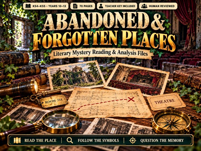Abandoned & Forgotten Places | KS4–KS5 Reading Comprehension | 70 Pages