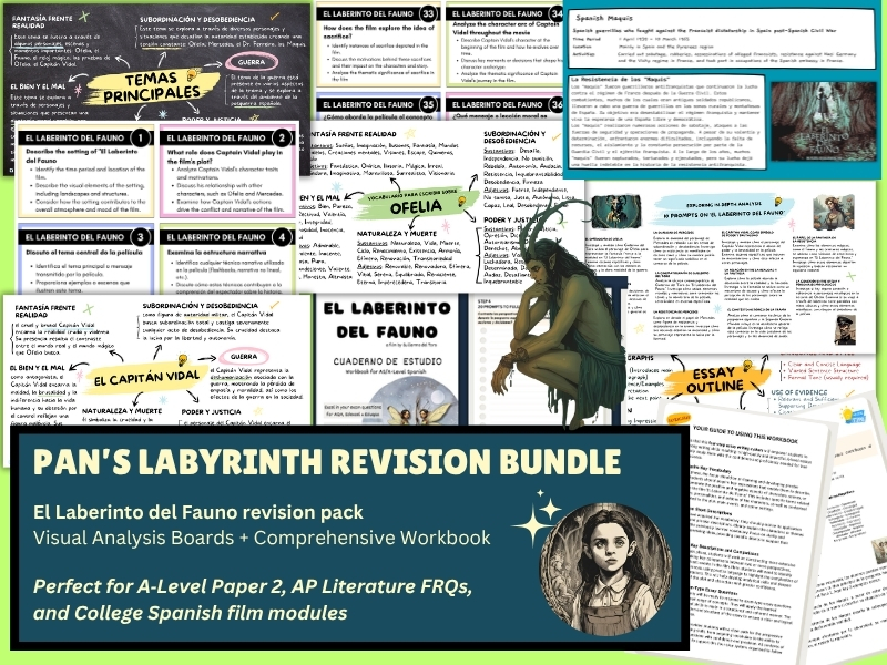 A‑Level / AP Spanish Literature | Pan’s Labyrinth Complete Film Study & Essay Writing Bundle (Workbook + Exam Tools)