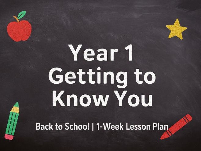 Getting to Know You: Year 1  Timetable and Plan