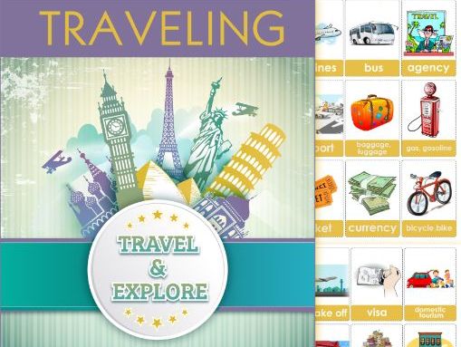 Traveling Around the World Flashcards | Travel Vocabulary | ESL Printable