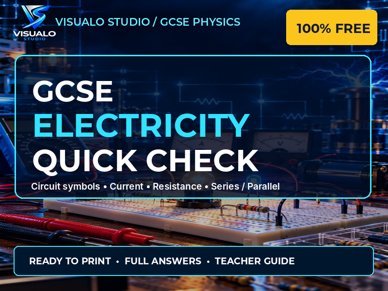 GCSE Electricity Quick Check | FREE Circuit Symbols, Series and Parallel Revision