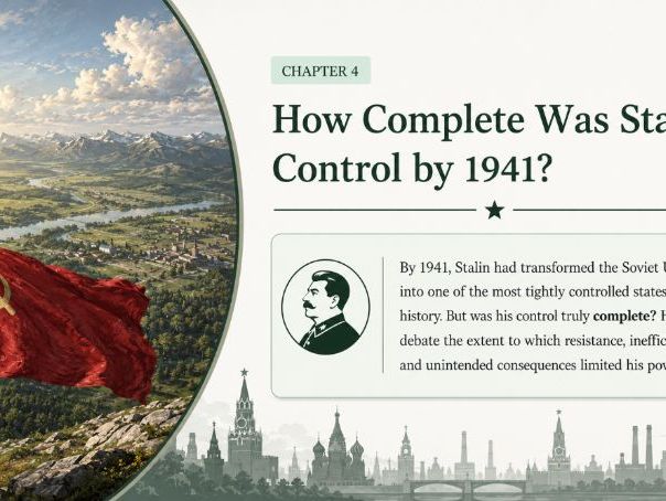 iGCSE History Depth Study C Russia - 3  How did Stalin gain and hold on to power?
