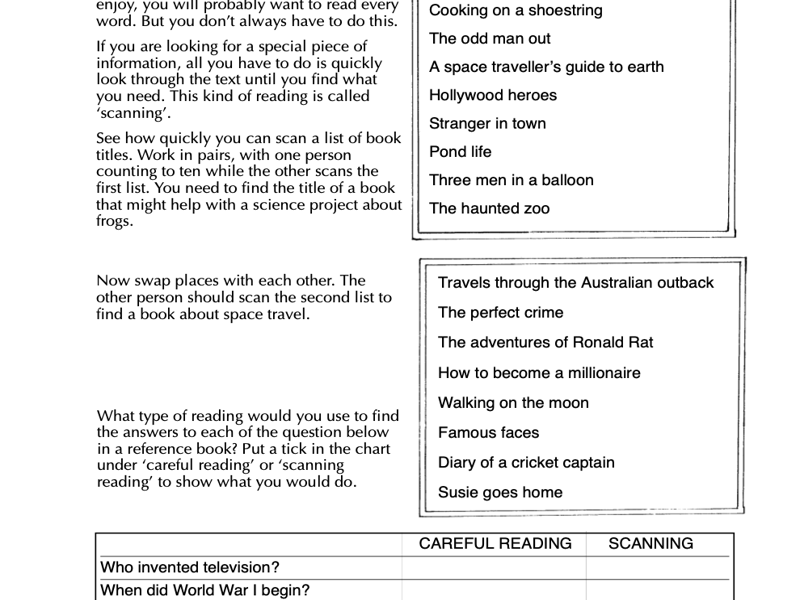 Improving Reading: Year 7 – Free Sample