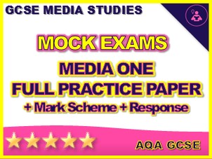 GCSE Media Studies AQA Paper One Mock Exam with Mark Scheme and example response