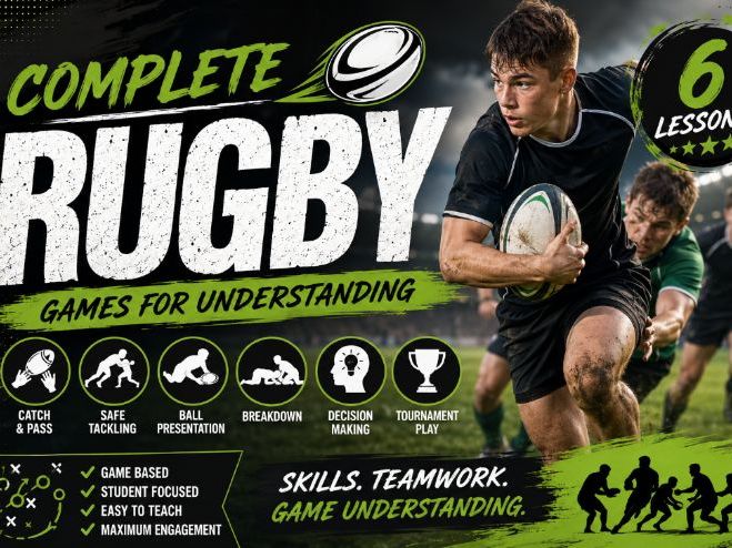 KS4 High School Rugby 6 Lesson Games for Understanding Unit