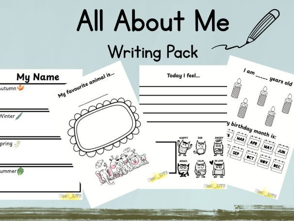 All About Me Writing Pack | EYFS | Reception Transition Activities