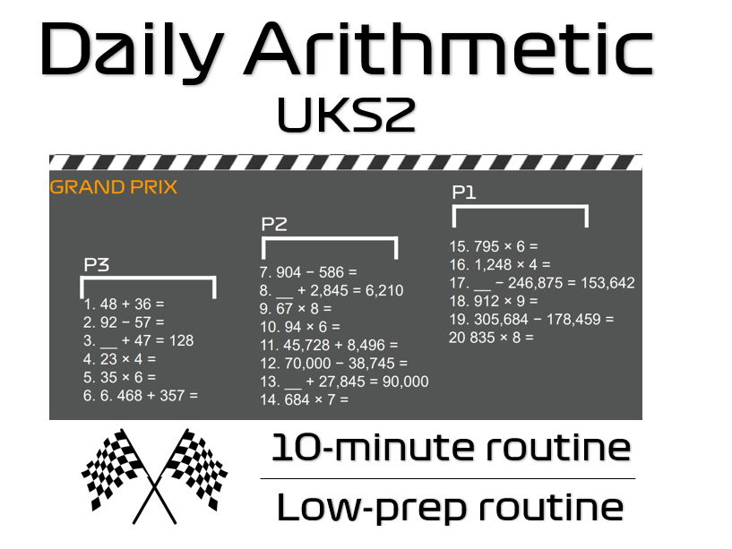 Upper KS2 Daily Arithmetic – Fluency & Recall