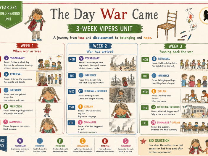 The Day War Came Y3/4 Guided Reading