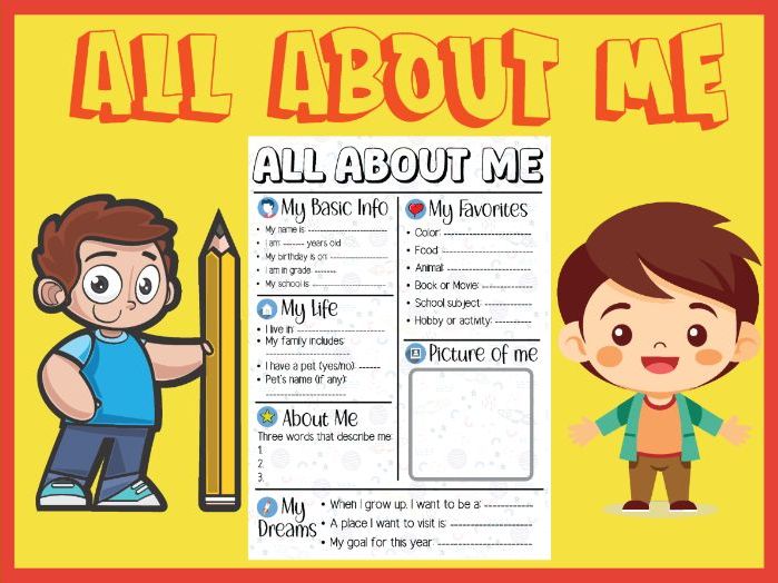 Back to School: All About Me! This is Me!
