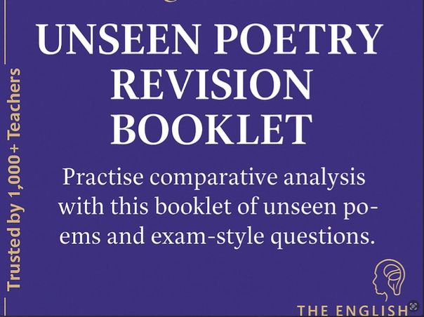 AQA GCSE English Literature: Unseen Poetry Revision Booklet