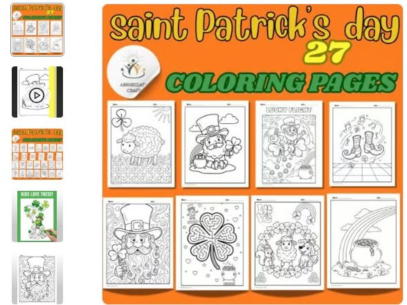 march st patricks day coloring pages, spring coloring sheets
