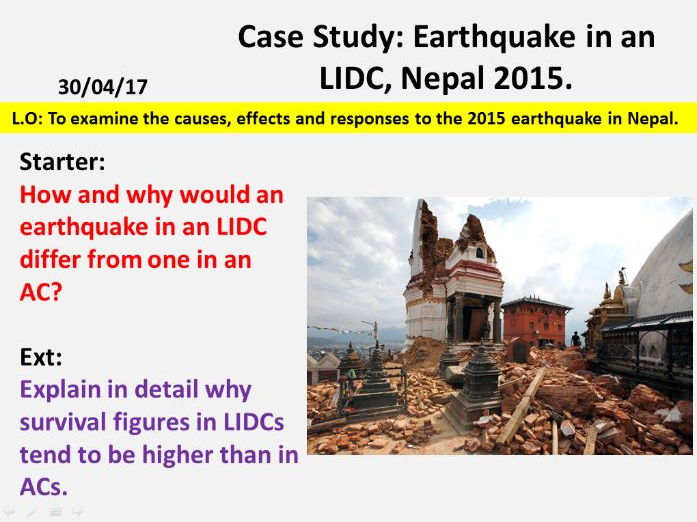 nepal earthquake case study pdf