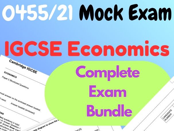 IGCSE Economics 0455 Paper 2 Mock Exam – Mark Scheme (Editable Word)