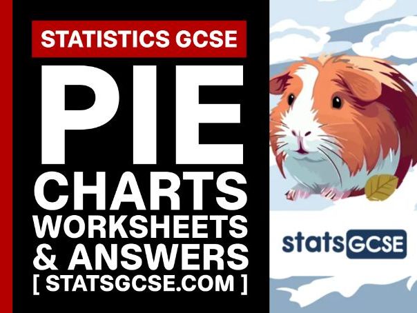 Pie charts - GCSE Statistics - Worksheet Pack + Answers