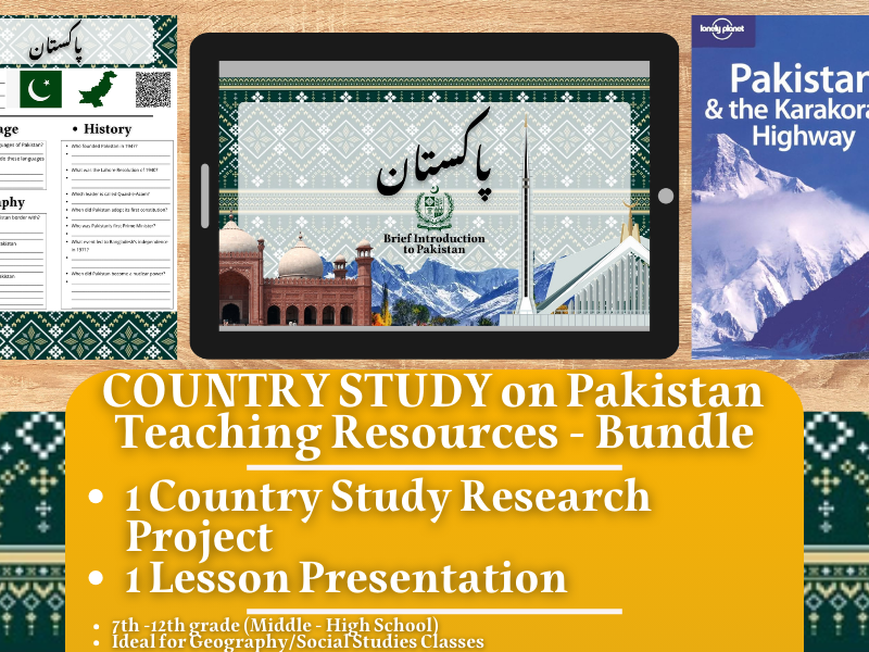 Country Study Teaching Resources - Pakistan - Social Studies + Geography