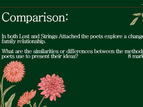AQA Unseen Poetry Exam and Comparison