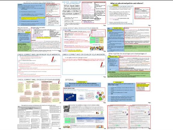 AQA GCSE Sociology Education: Educational Policy - Key Historical Changes Before 1988 (Tripartite an