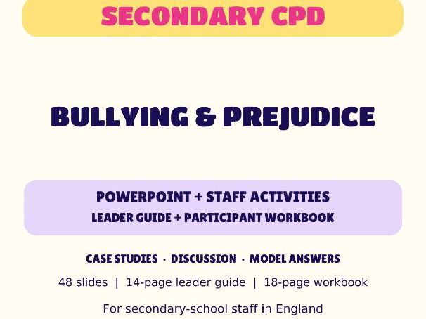 Bullying & Prejudice | Secondary CPD