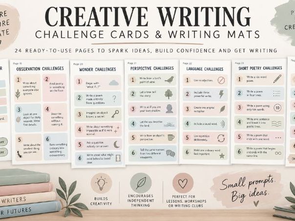 National Poetry Day 2026 | Wonder Poetry Writing Mats, Bookmarks & Challenge Cards