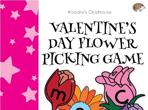 Valentine’s day flower picking game