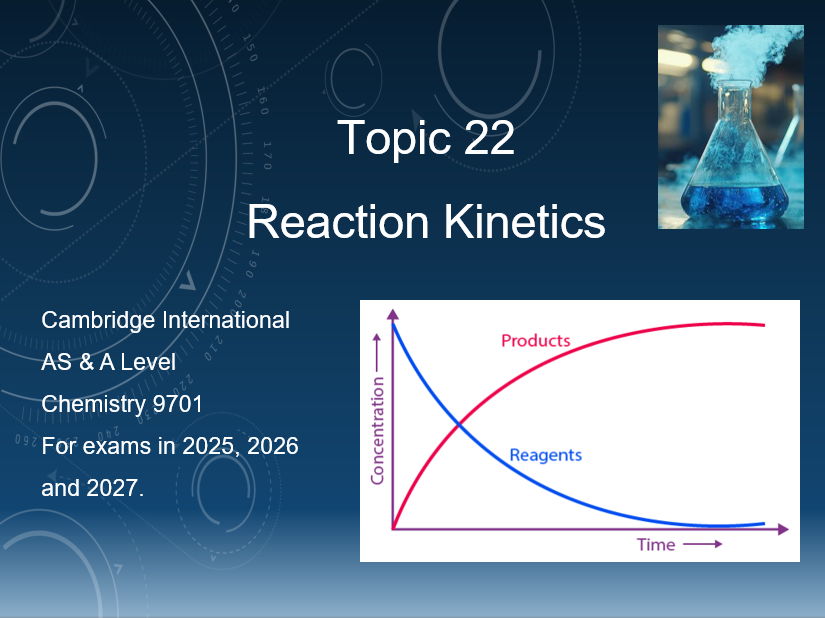 Topic 22 Reaction Kinetics – CIE AS/A Level Chemistry (9701)