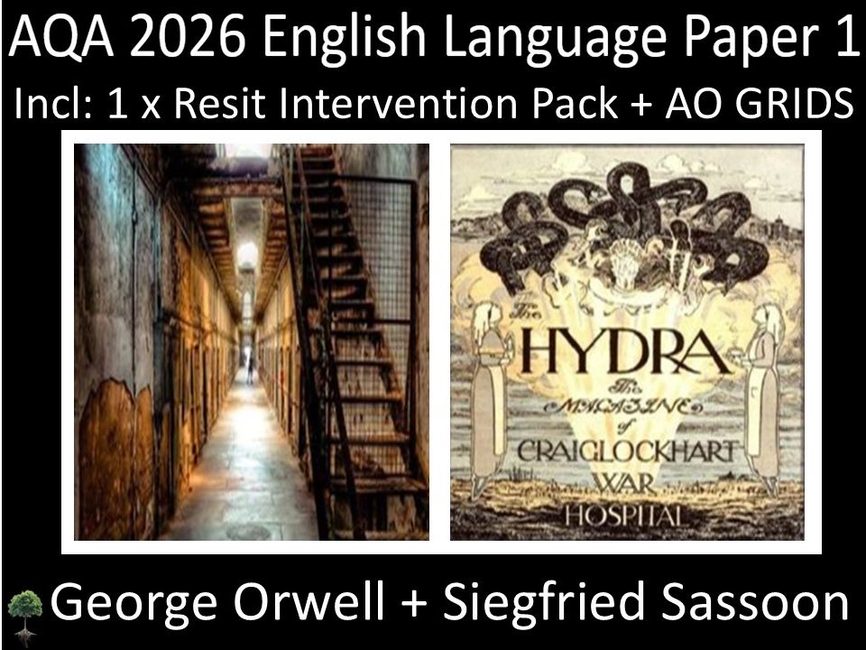 Two AQA 2026 English Language Paper 1 Mocks | Resit Intervention | AO Grids