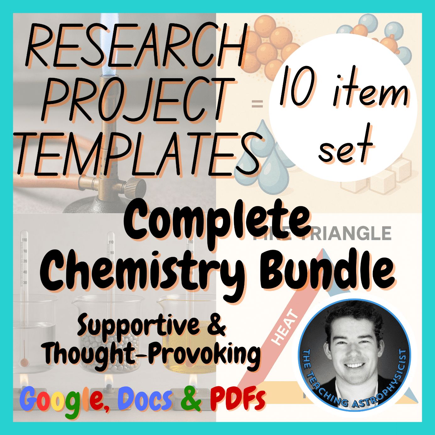 Chemistry | 10 Chemical Science Research Project Templates | Digital + Print