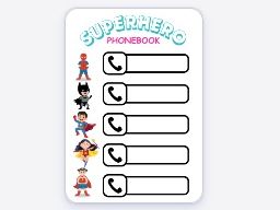 Superhero Phonebook