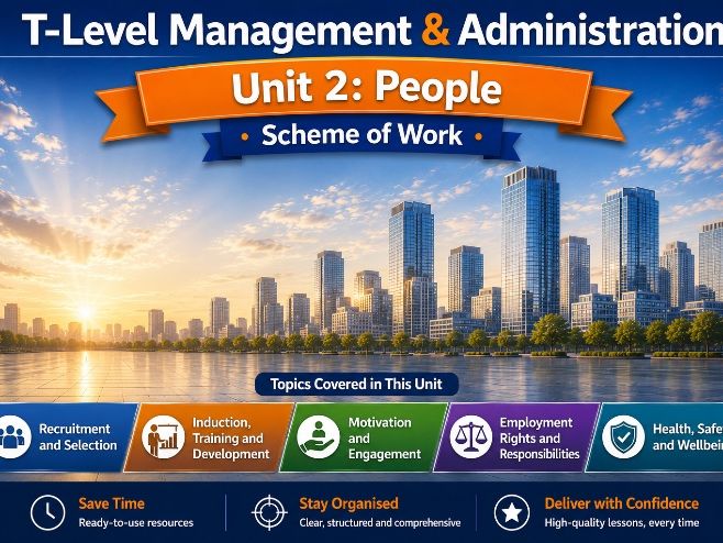T-Level Management & Administration Unit 2 People Scheme of Work