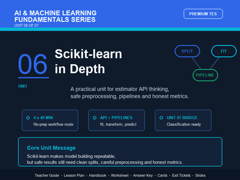 Scikit-learn in Depth – No Prep Lesson Pack – Unit 06