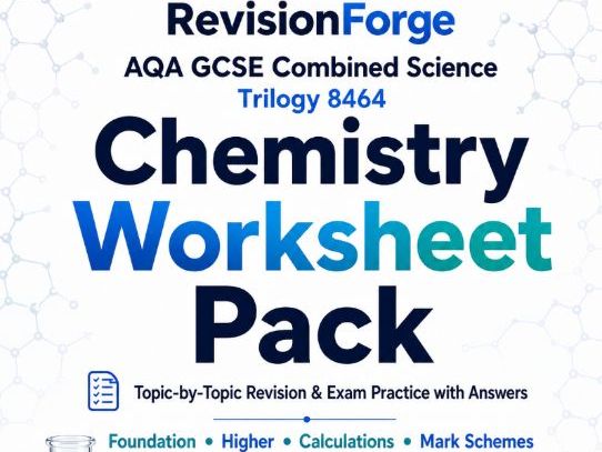 AQA Trilogy 8464 Chemistry Worksheets + Mark Schemes