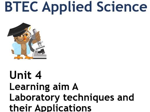 BTEC Applied Science – Level 3 - Unit 4 - Learning aim A – Lesson 2