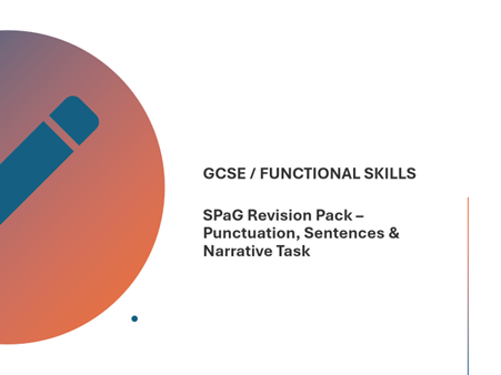 GCSE  FUNCTIONAL SKILLS ENGLISH SPAG LESSON