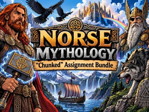 Norse Mythology "Chunked" Assignment Bundle (31 Assignments)