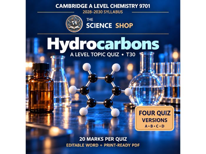 Hydrocarbons | Cambridge A Chemistry 9701 | 4 Revision Quizzes