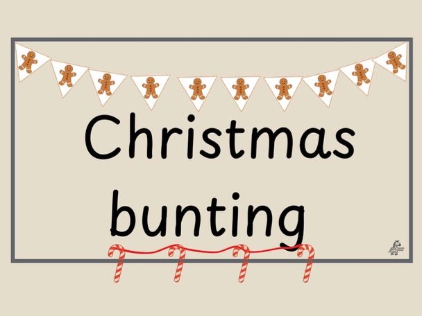 Printable Christmas Bunting - Classroom Display