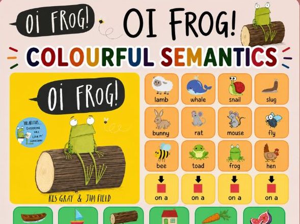 Oi Frog colourful semantics- Build a sentence