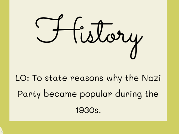 World War 2: The Rise of the Nazis