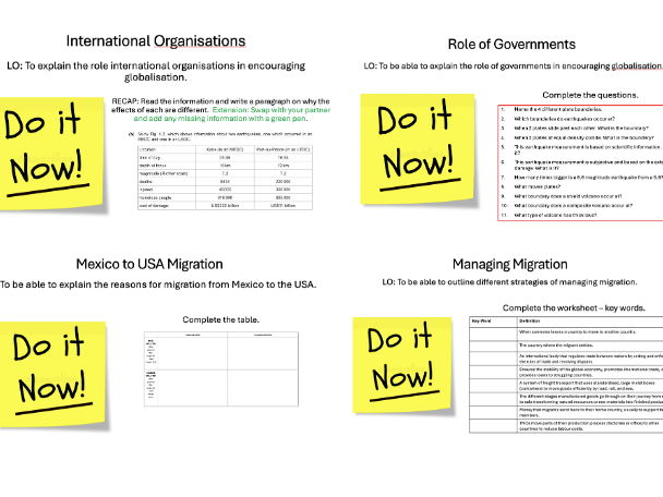 iGCSE Edexcel Geography - Globalisation