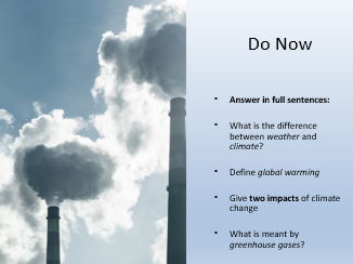 AQA GCSE Geography: Human and natural causes of climate change