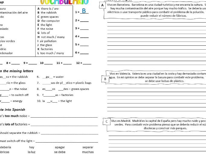COVER SPANISH ENVIRONMENTAL PROBLEMS 2