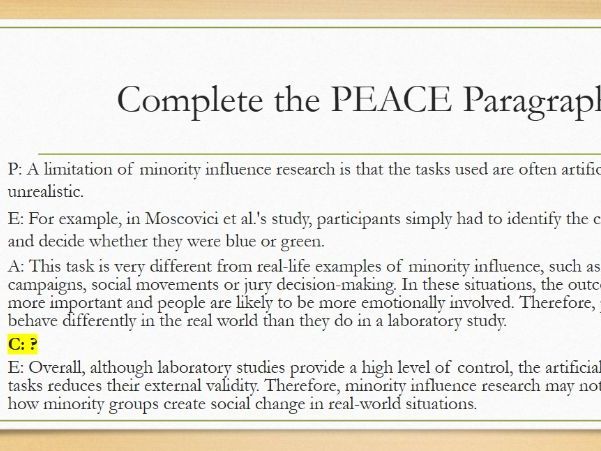 AQA A-Level Psychology: Social Influence - Minority Influence Complete Lesson Bundle