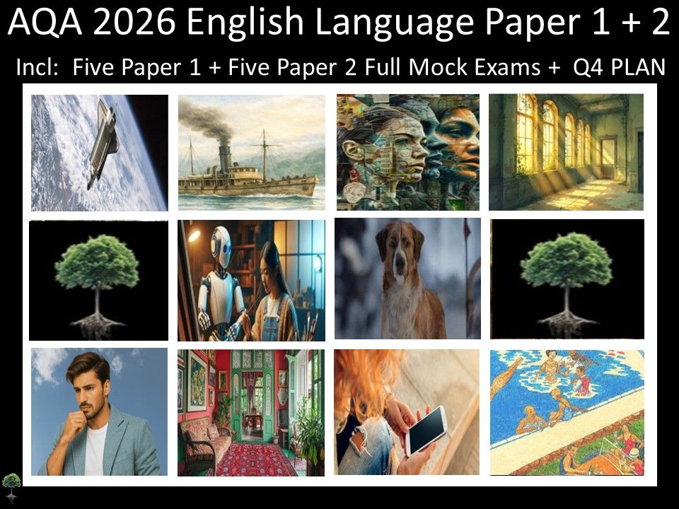 Ten AQA 2026 English Language Paper 1 + 2 Mocks | Q4 Plan