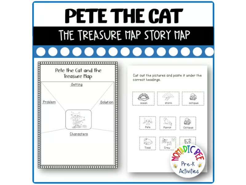 Pete the Cat and the Treasure Map