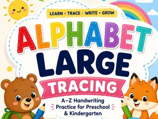 Alphabet Large Letter Tracing Workbook A–Z Handwriting Practice for Preschool