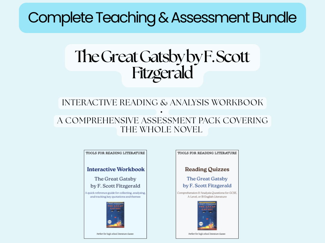 The Great Gatsby by F. Scott Fitzgerald – Complete Teaching & Assessment Bundle