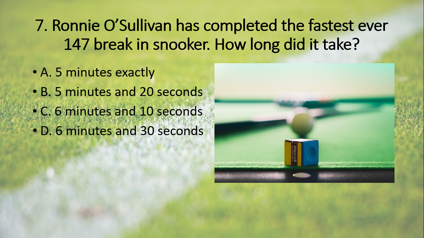 Sports Quiz Power Point 40 Multiple Choice Teaching Resources