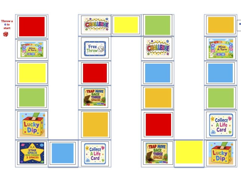 Numeracy - Board Game - 2-12 Times Table - Products and Factors