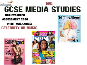 GCSE Media Studies Eduqas NEA Booklet- Magazines